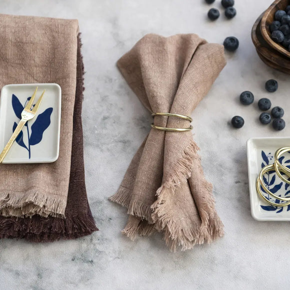 Stoneware Botanical Plates