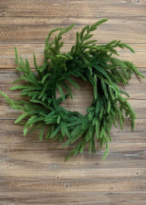 Fresh Touch Norfolk Pine Wreath 20"