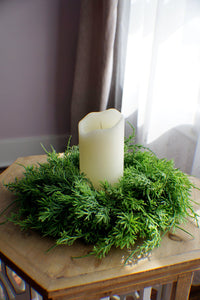 Fresh Touch Northern White Cedar Candle Ring 12"