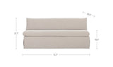 Fable Slipcover Dining Bench