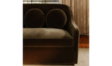 Rialto Sofa Dark Green Faux Mohair