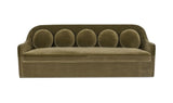 Rialto Sofa Dark Green Faux Mohair