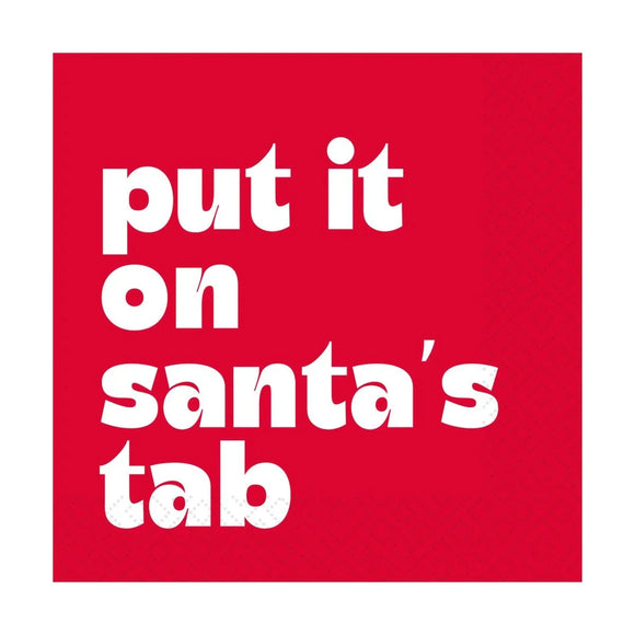 Santa's Tab | Paper Napkins