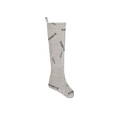 Linen French Holiday Stocking