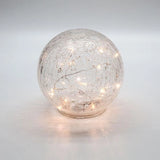 LED Crackle Globe Light | 2 Sizes