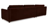Imogen Sectional Bordeaux Left