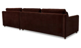 Imogen Sectional Bordeaux Left