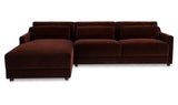 Imogen Sectional Bordeaux Left