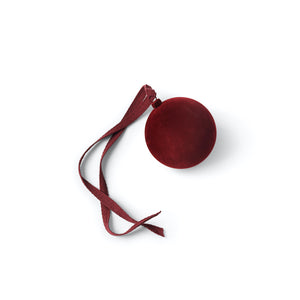 VELVETY TONE ORNAMENT | RED |  SMALL