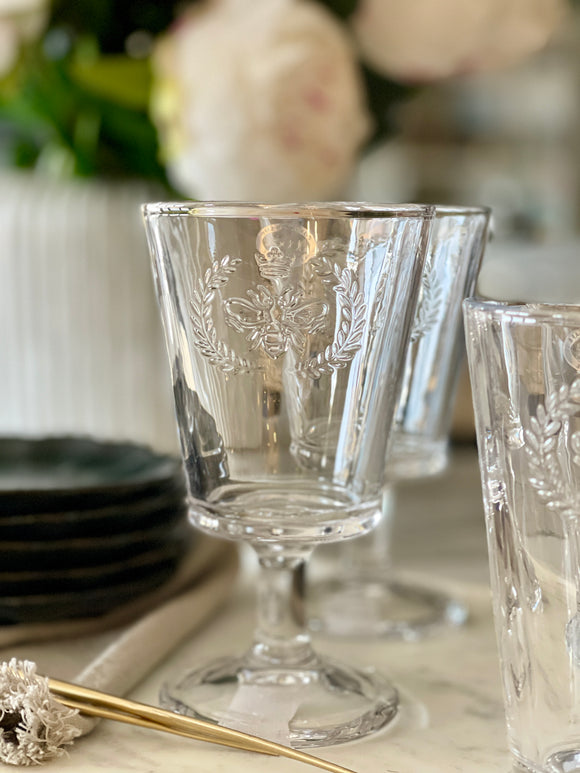 BEE WINE GLASS
