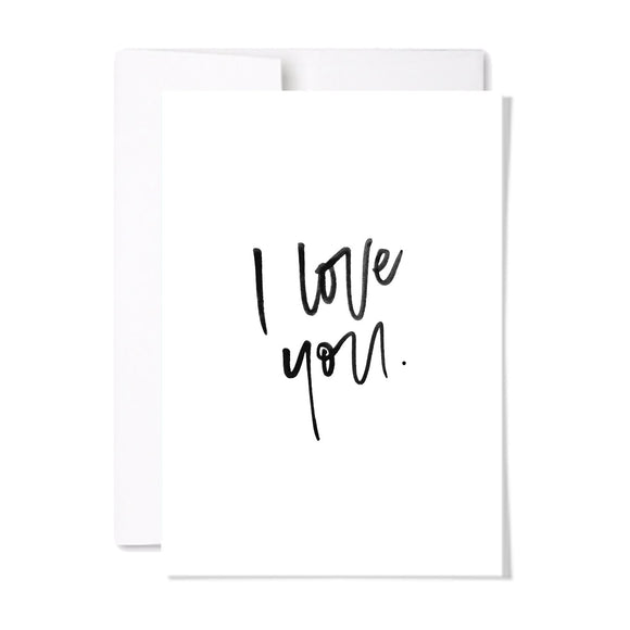 I LOVE YOU CARD