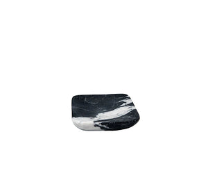 BELLE DE PROVENCE ROUNDED CORNERS BLACK MARBLE SOAP DISH