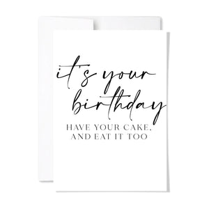IT'S YOUR BIRTHDAY CARD